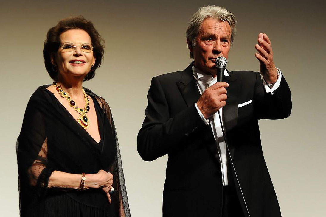 Alain Delon, Claudia Cardinale attend the IL GATTOPARDO premiere at the Salla DeBussy during the 63rd Annual Cannes Film Festival on May 14, 2010 in Cannes, France 