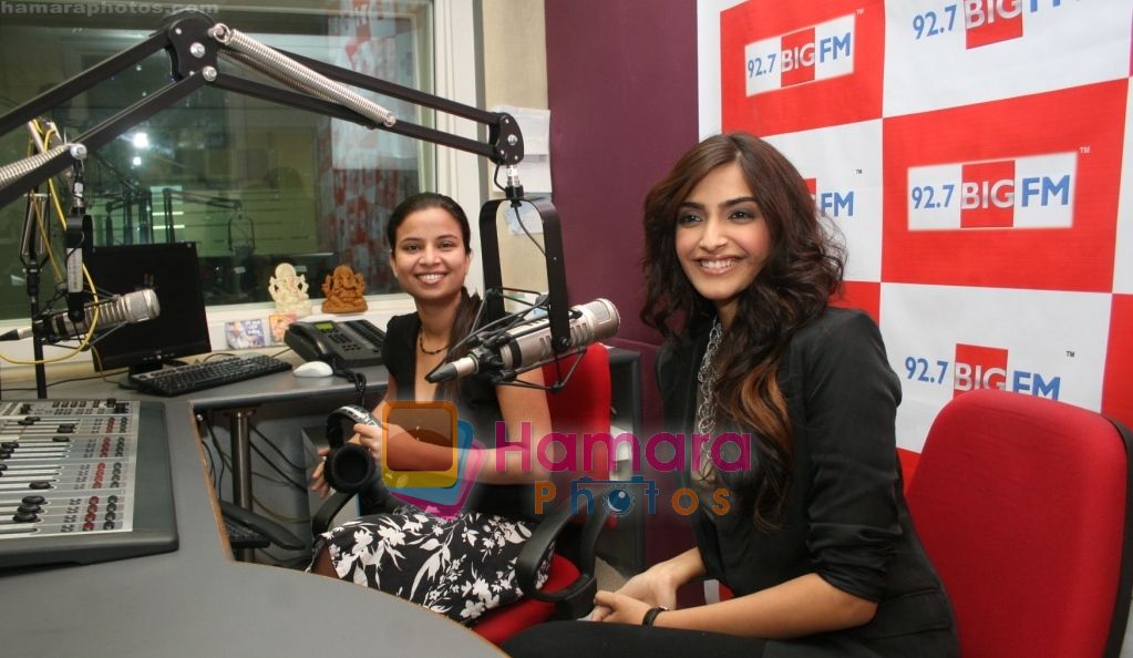 Sonam Kapoor promotes I Hate Love Stories at Big FM on 24th May 2010 