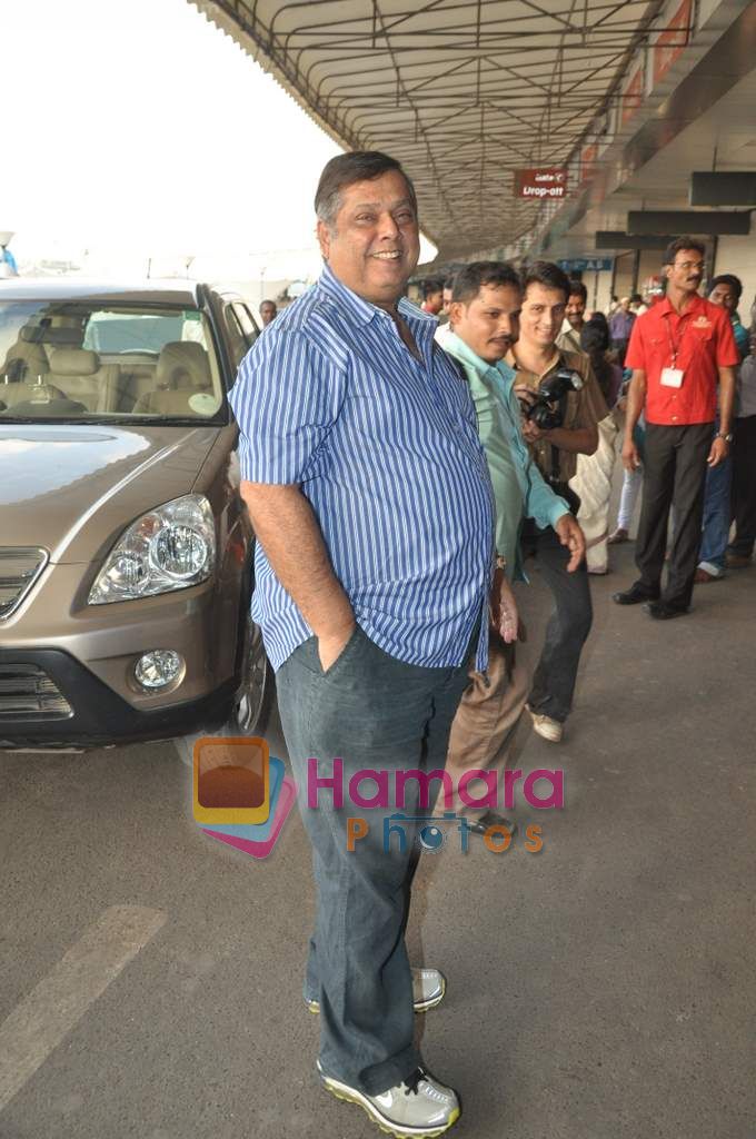 David Dhawan leave for IIFA Colombo in Mumbai Airport on 2nd June 2010 