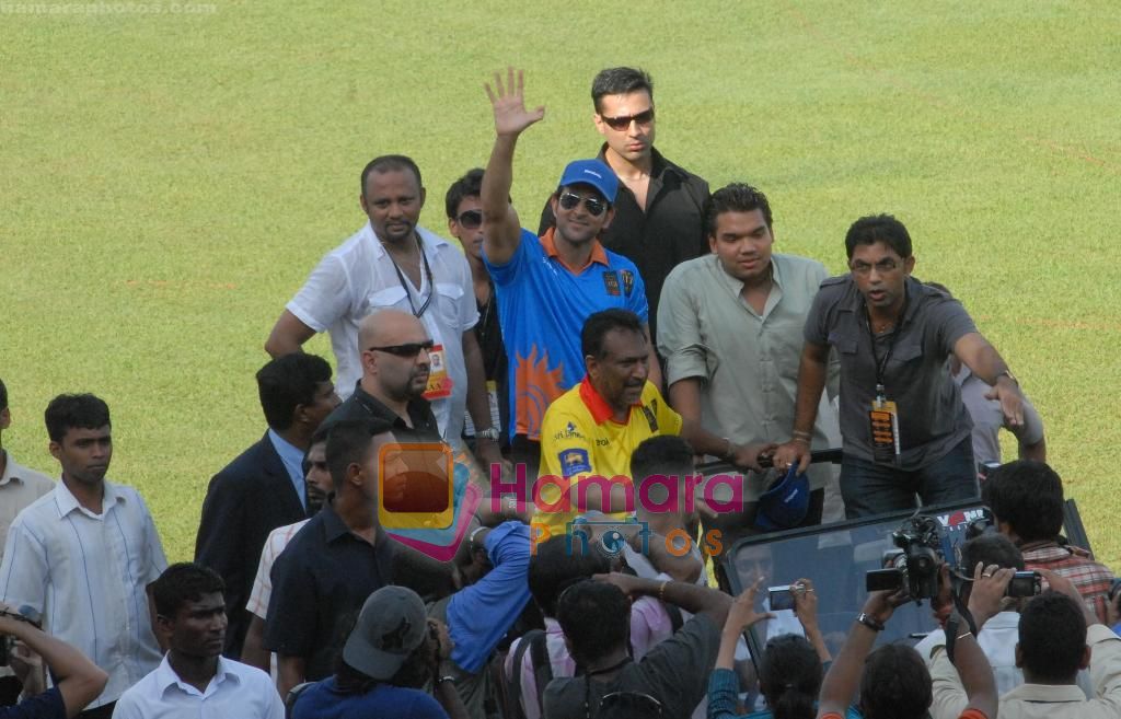 Hrithik Roshan at IIFA Foundation Celebrity Cricket Match in Colombo on 4th June 2010