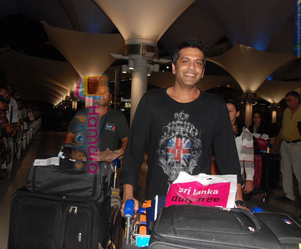 Rocky S return after IIFA Awards in Srilanka at Mumbai Airport on 7th June 2010 