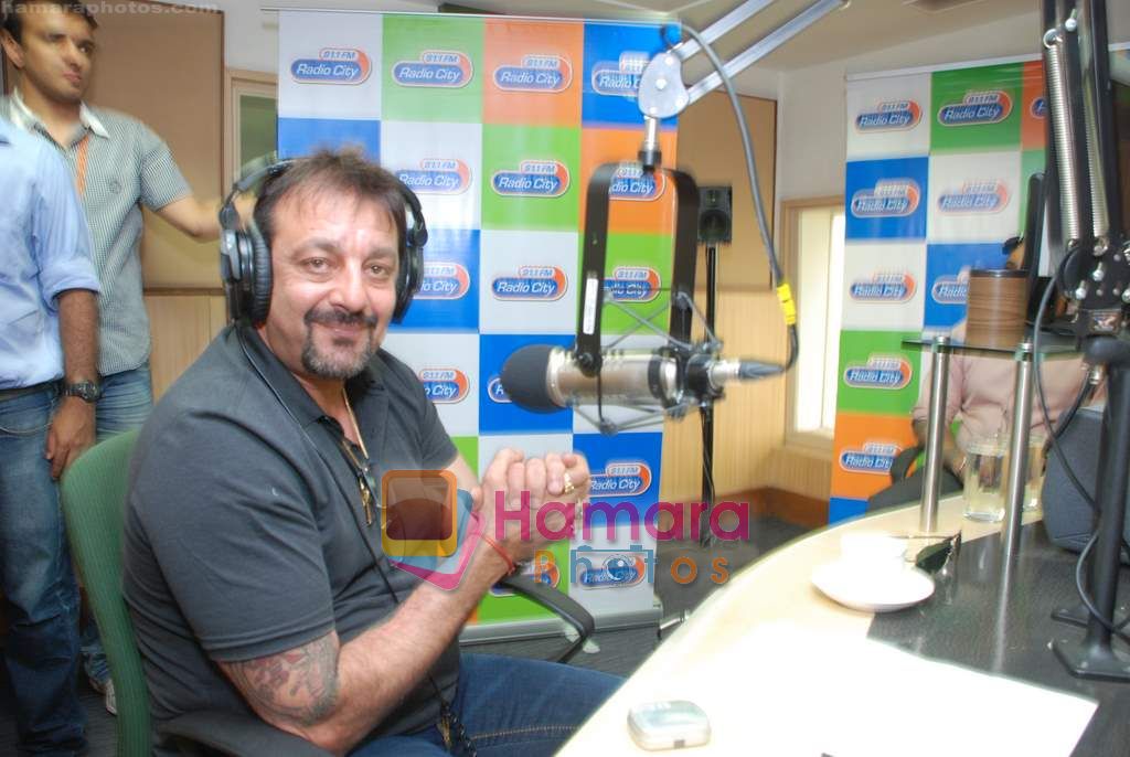 Sanjay Dutt promotes Lamhaa at Radio City in Bandra, Mumbai on 9th June 2010 
