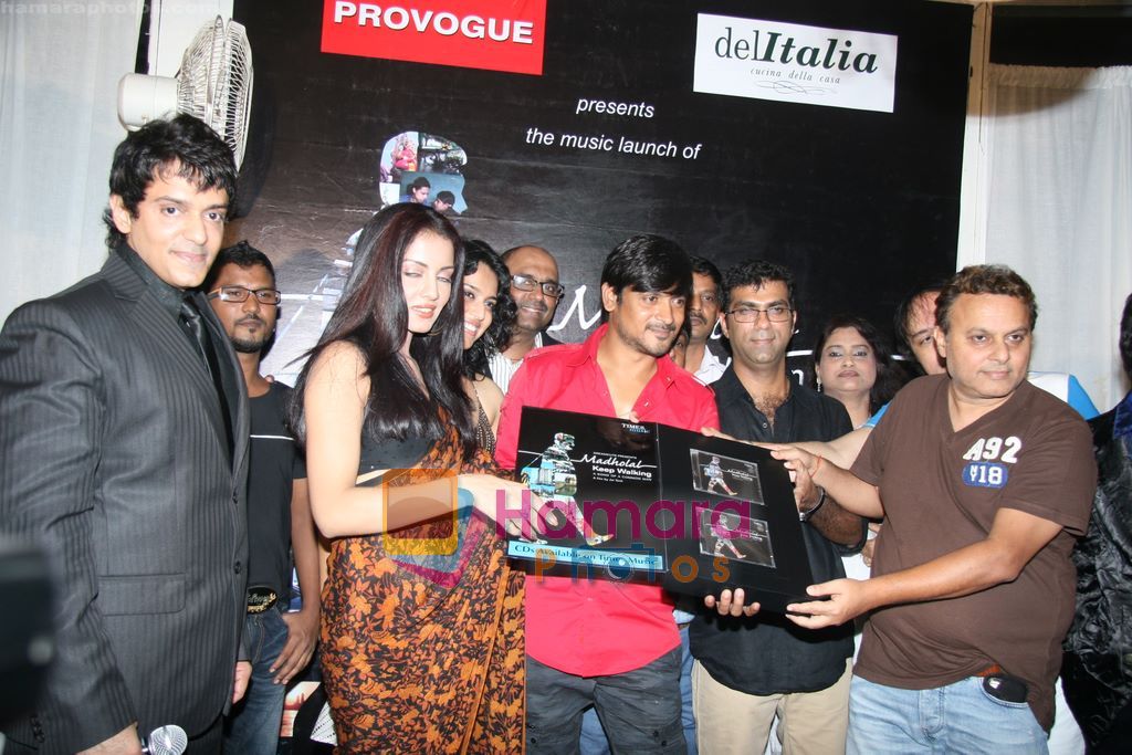 Celina Jaitley at the Launch of  Madholal Keep Walking music album in Del Italia, Mumbai on 30th July 2010 