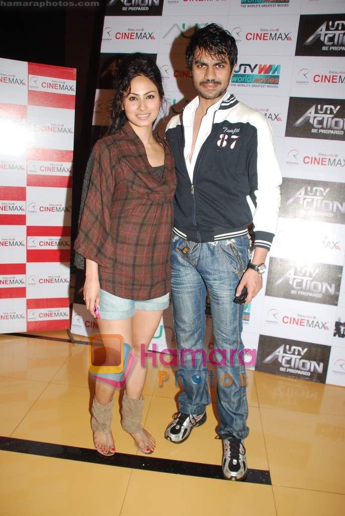 Mouni Roy, Gaurav Chopra at The Expendables premiere in cinemax on 11th Aug 2010 