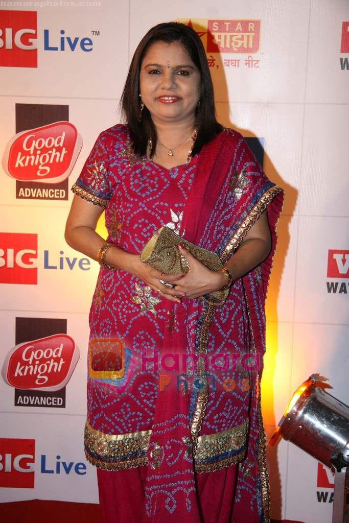 Sadhana Sargam at Marathi music awards in Matunga on 26th Aug 2010 