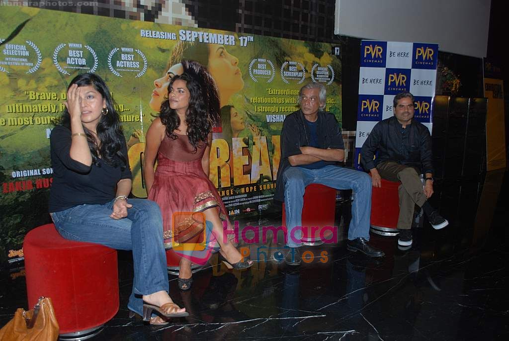Sarita Chaudhry, Sudhir Mishra, Vishal Bharadwaj at the music launch of For Real film in PVR, Juhu on 8th Sept 2010 