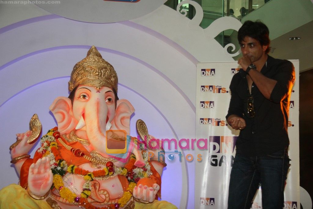 Sonu Sood at Eco-Friendly Ganpati in Oberoi Mall on 13th Sept 2010 