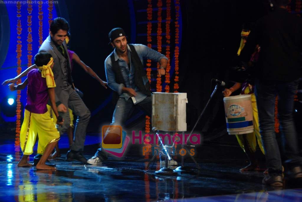 Ranbir Kapoor on the sets of India's Got Talent  in Film City on 18th Sept 2010 