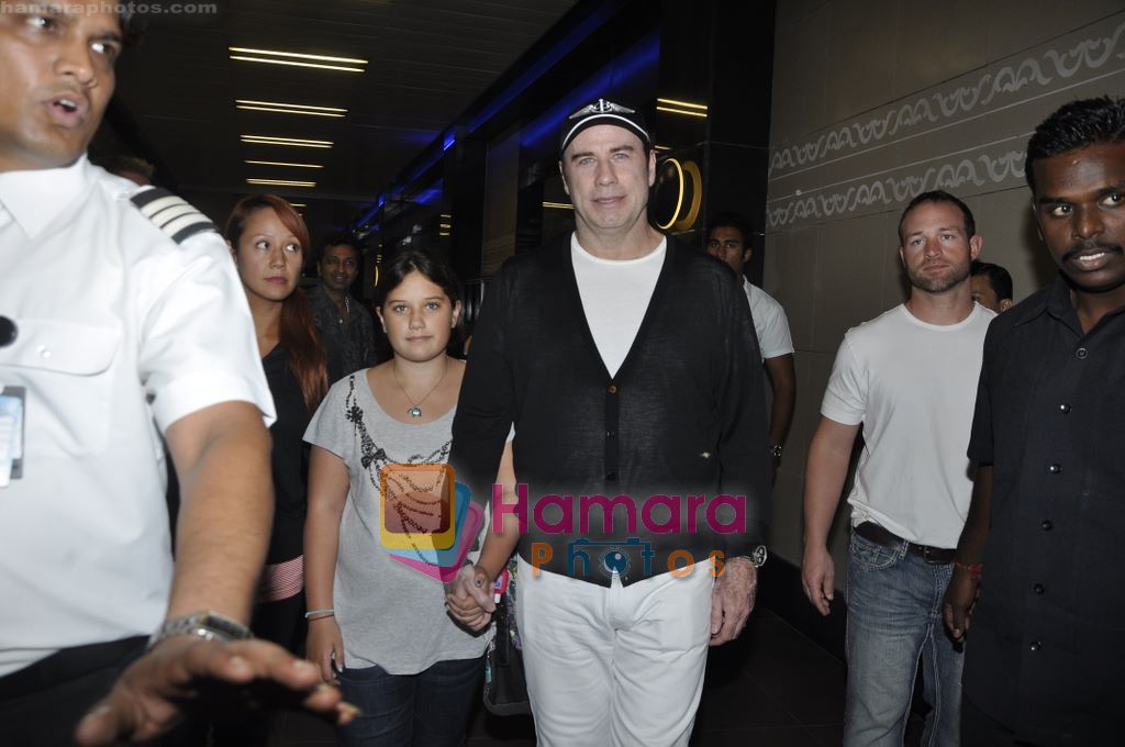 John Trivolta arrives in Mumbai in International Airport, Mumbai on 25th Sept 2010 