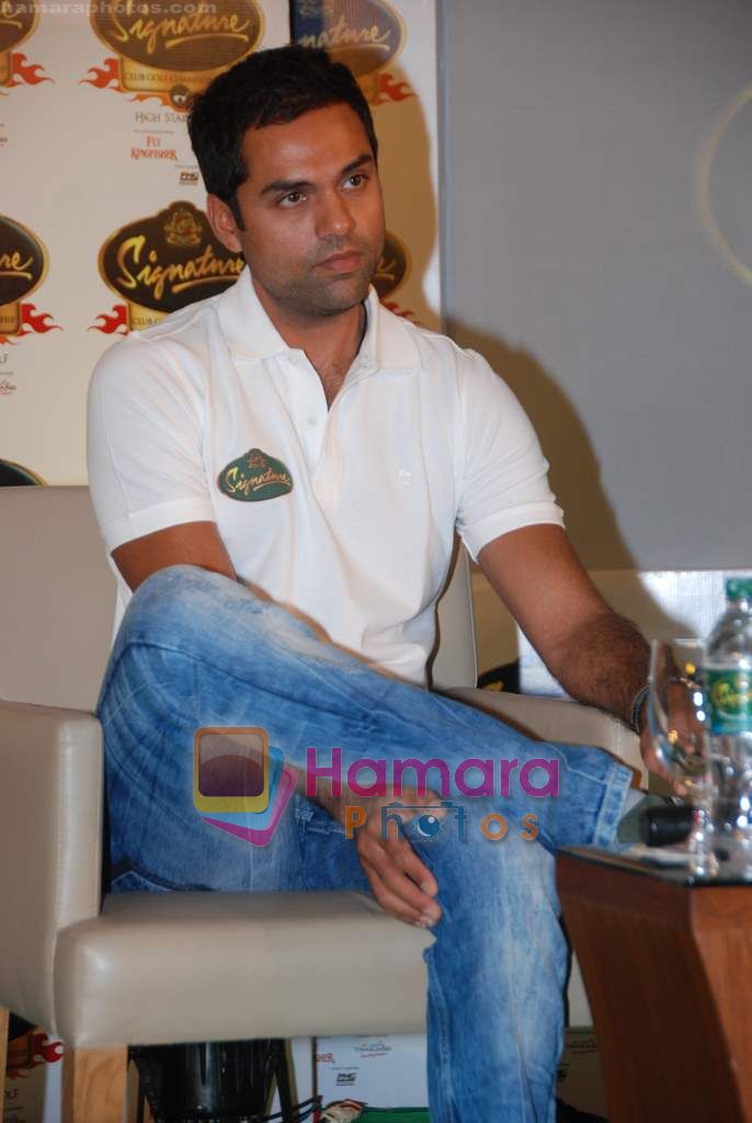 Abhay Deol at Signature golf press meet in Trident on 29th Sept 2010 
