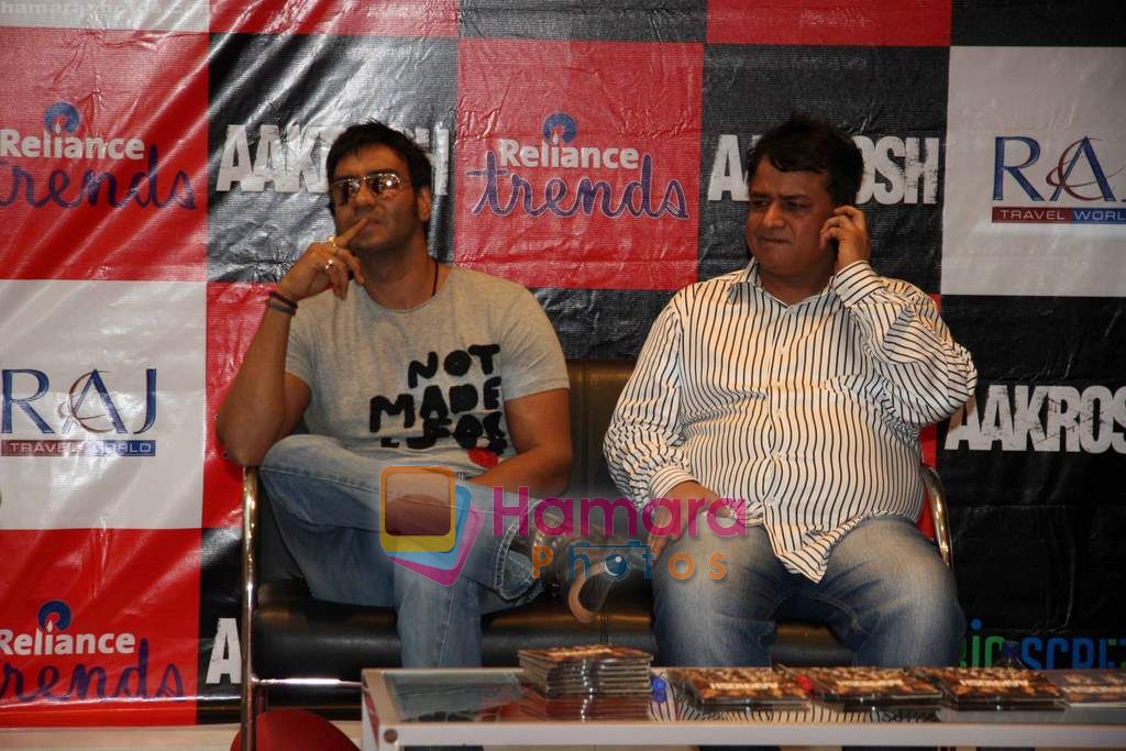 Ajay Devgan at Aakrosh music launch in Relaince Trends, Bandra on 7th Oct 2010 