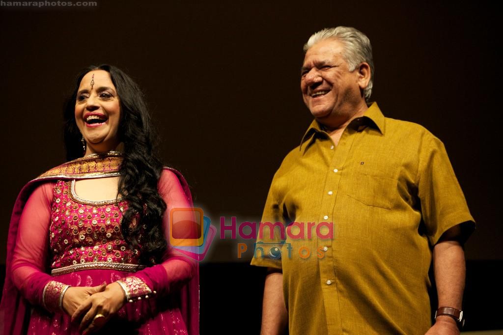 Om Puri, Ila Arun at West Is West Red Carpet in Abu Dhabi Film Festival on 23rd Oct 2010 