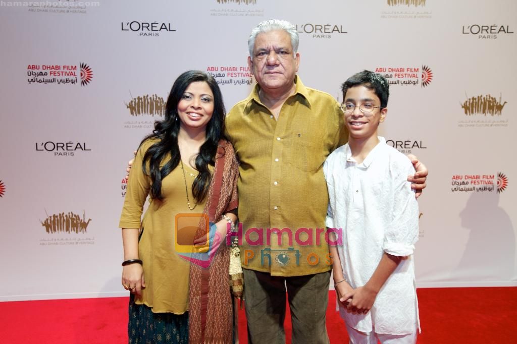 Om Puri at West Is West Red Carpet in Abu Dhabi Film Festival on 23rd Oct 2010 