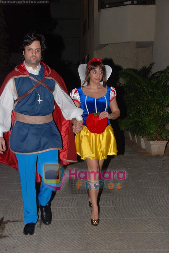 Fardeen Khan at Hrithik Roshan's Halloween Party in  Juhu Residence on 24th Oct 2010 