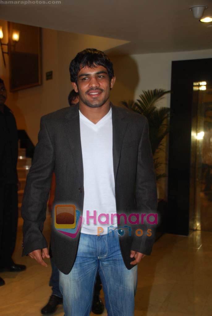 Sushil Kumar at  Rahul Bose sports auction in Trident on 29th Oct 2010 