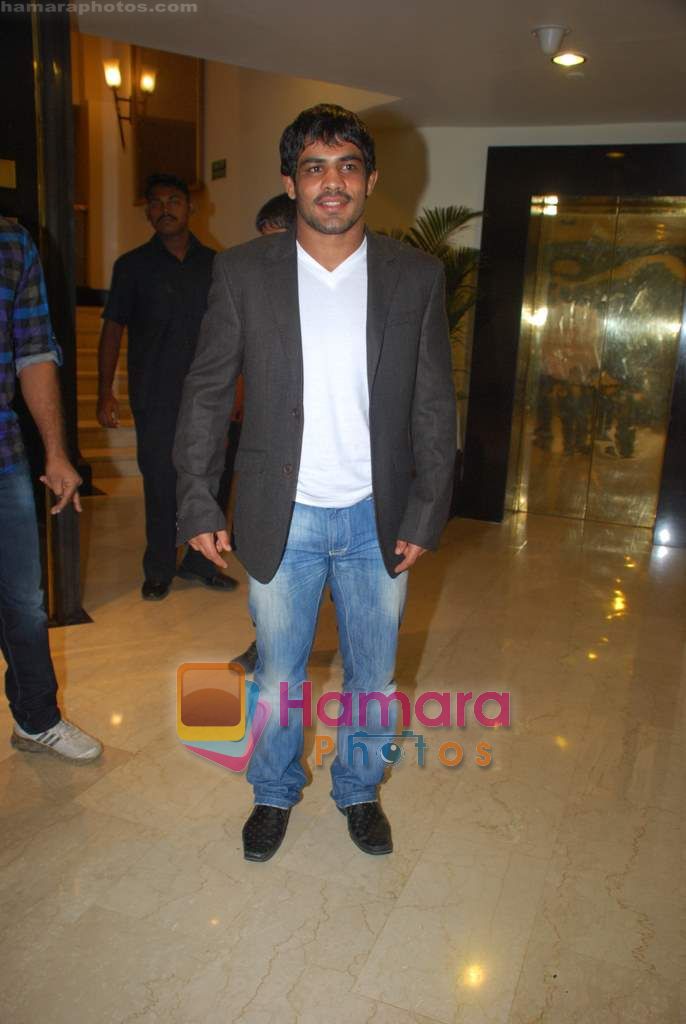 Sushil Kumar at  Rahul Bose sports auction in Trident on 29th Oct 2010 