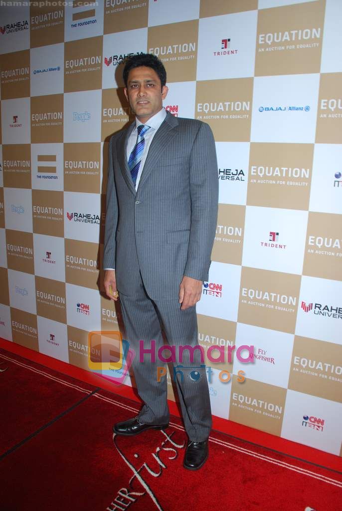 Anil Kumble at  Rahul Bose sports auction in Trident on 29th Oct 2010 