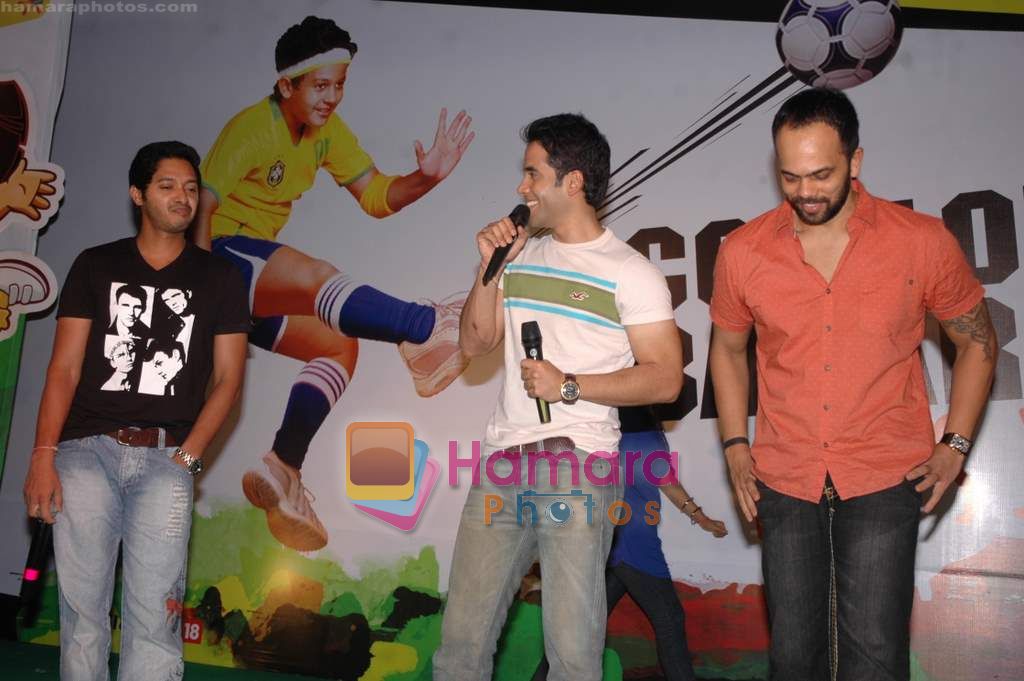 Shreyas Talpade, Tusshar Kapoor, Rohit Shetty promote Golmaal 3 in Inorbit Mall on 31st Oct 2010 