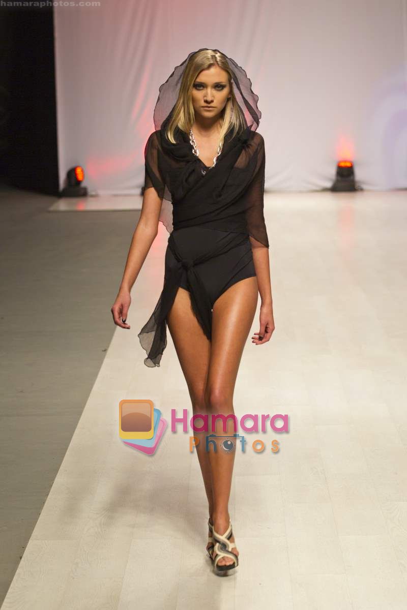 Model walk the ramp at La Germaine swimwear collection at Lviv Fashion Week Spring Summer 2011 on 1st Nov 2010 