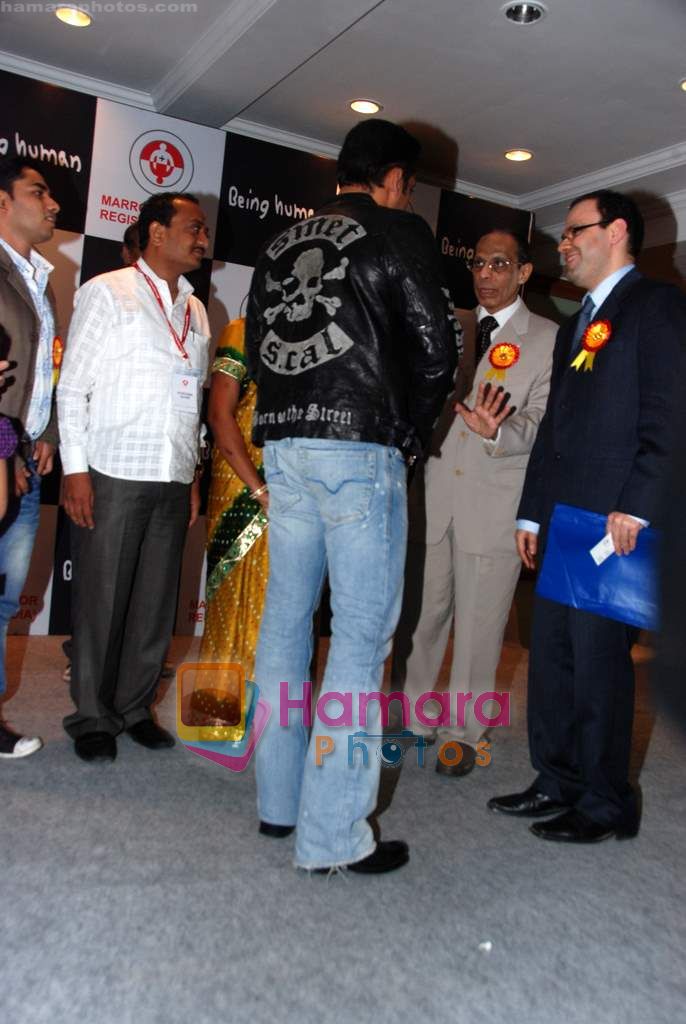 Salman Khan at Being Human Marrow Donor press meet in Taj Land's End on 13th Nov 2010 