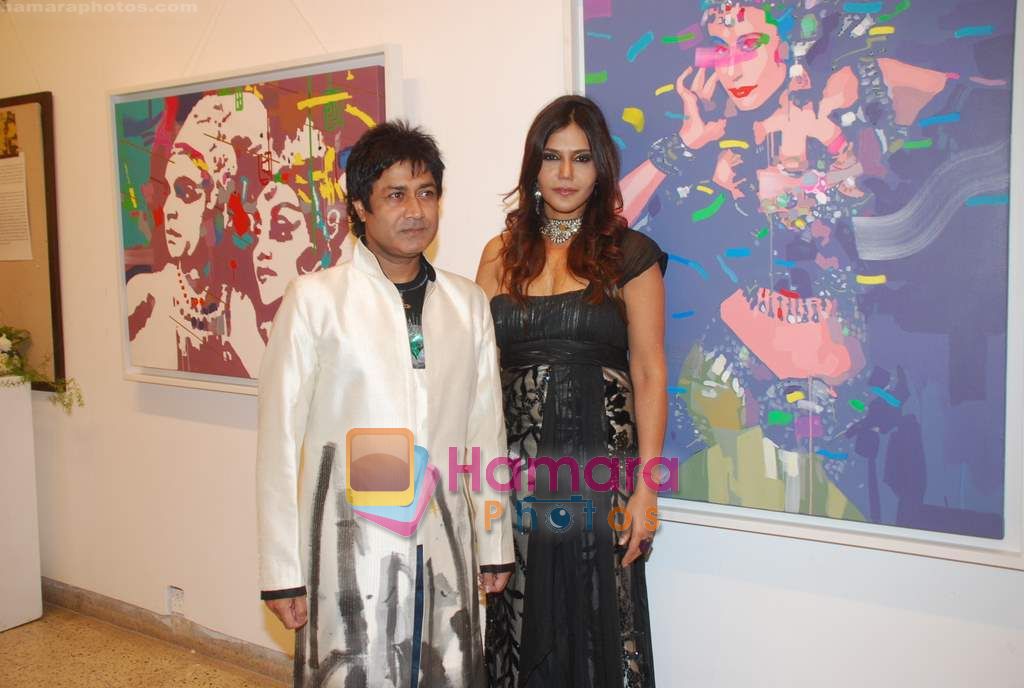 Nisha Jamwal at Niladri Kumar's art event hosted by Nisha Jamwal in Kalaghoda on 29th Nov 2010 
