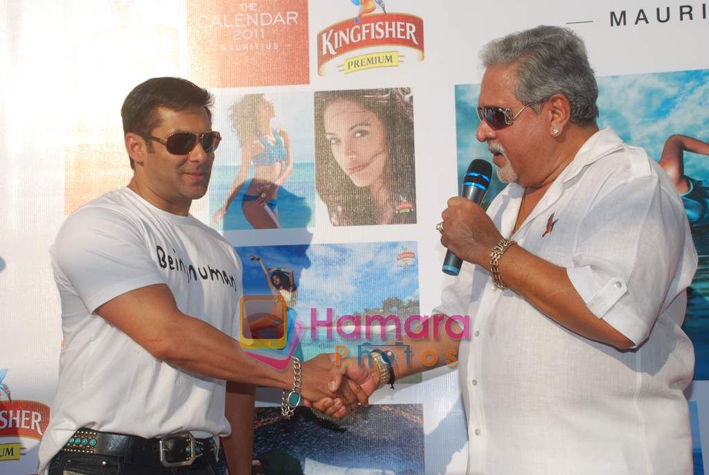 Salman Khan at Kingfisher Calendar launch in Mumbai on 19th Dec 2010 