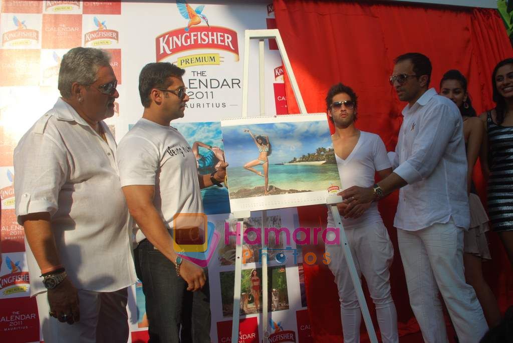 Salman Khan at Kingfisher Calendar launch in Mumbai on 19th Dec 2010 