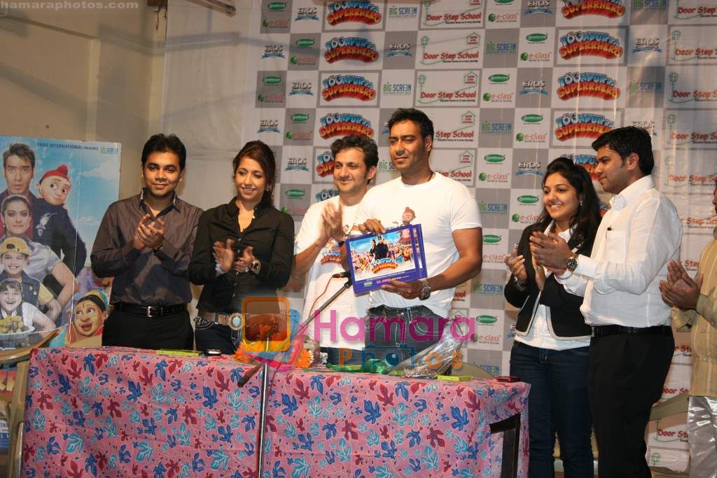 Ajay Devgan at _Toonpur Ka Superrhero_ promotional events in Juhu on 20th Dec 2010 