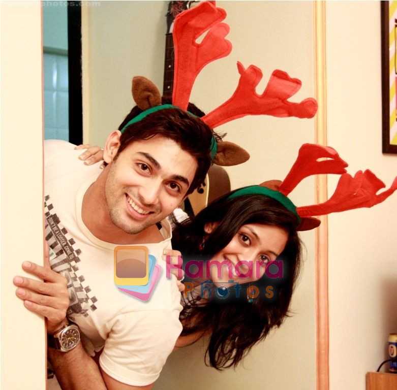 ruslaan mumtaj with a friend_at Smilie Suri's Christmas Party in Shaheer Sheikh�s Place on 30th Dec 2010