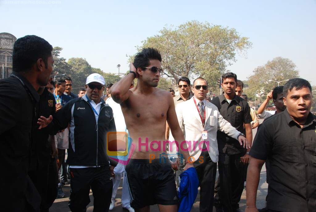Siddharth Mallya at Standard Chartered Mumbai Marathon 2011 in Mumbai on 16th Jan 2011 