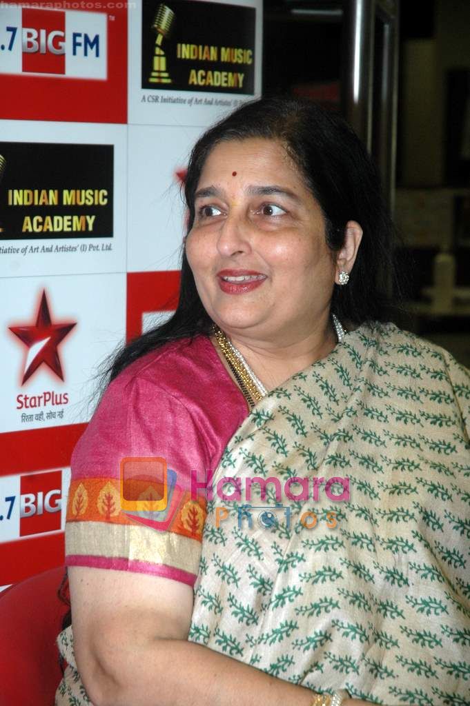 Anuradha Paudwal at IMA press meet in Big FM on 17th Jan 2011 