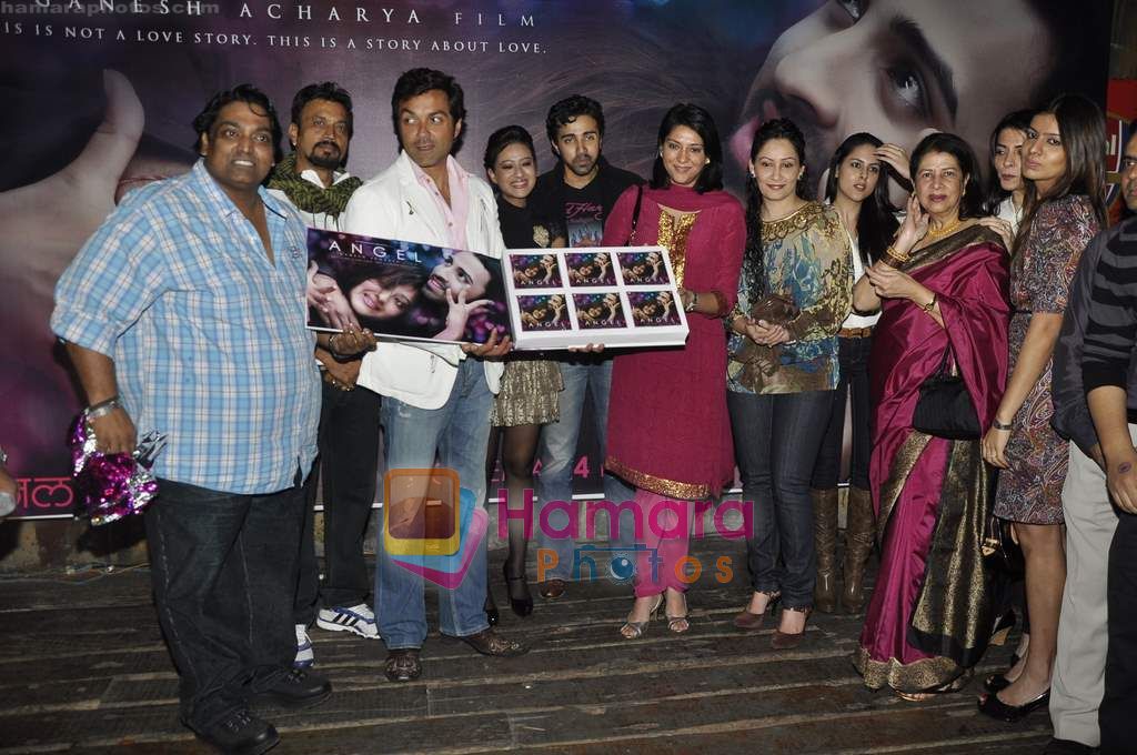 Bobby Deol, Ganesh Acharya, Nilesh Sahay, Priya Dutt, Manyata Dutt, Maddalsa Sharma at the Audio release of film Angel in Dockyard on 18th Jan 2011 