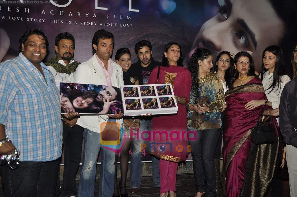 Bobby Deol, Ganesh Acharya, Nilesh Sahay, Priya Dutt, Manyata Dutt, Maddalsa Sharma at the Audio release of film Angel in Dockyard on 18th Jan 2011 