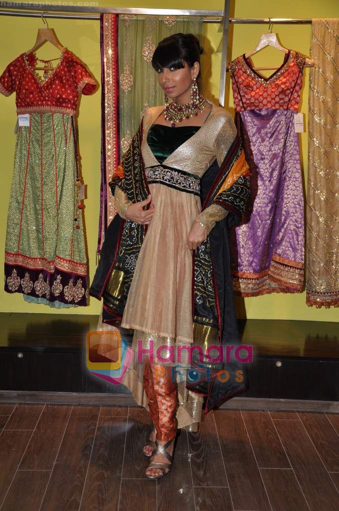 Candice Pinto at Amara showcases Shyamal Bhunika's new collection in Amara on 20th Jan 2011 