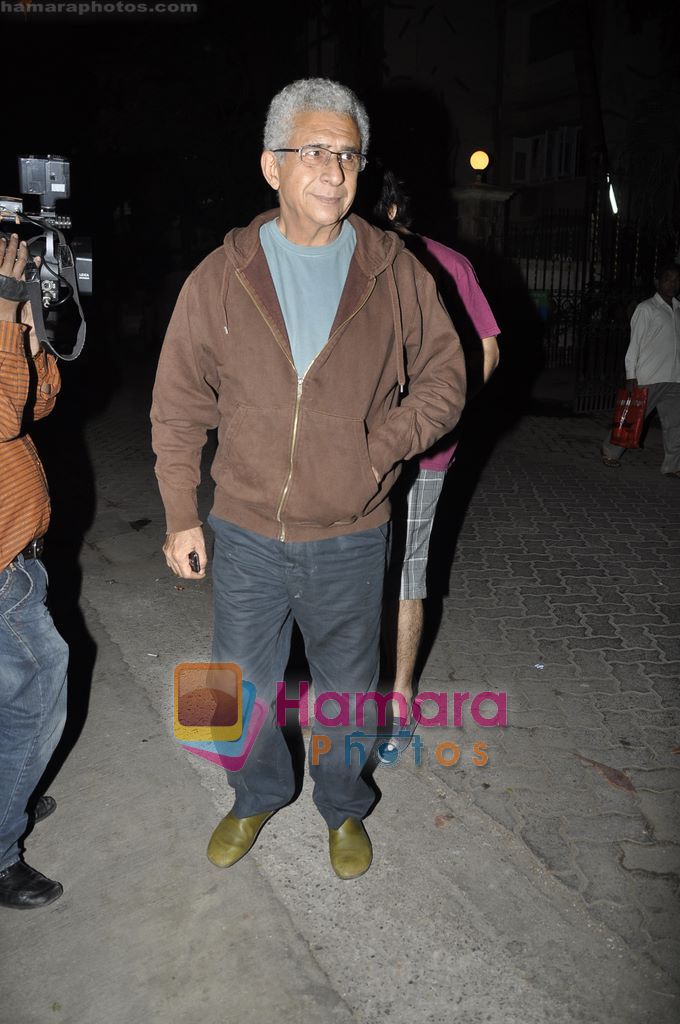 Naseruddin Shah at Dhobi ghat Screening in Ketnav, Mumbai on 20th an 2011 