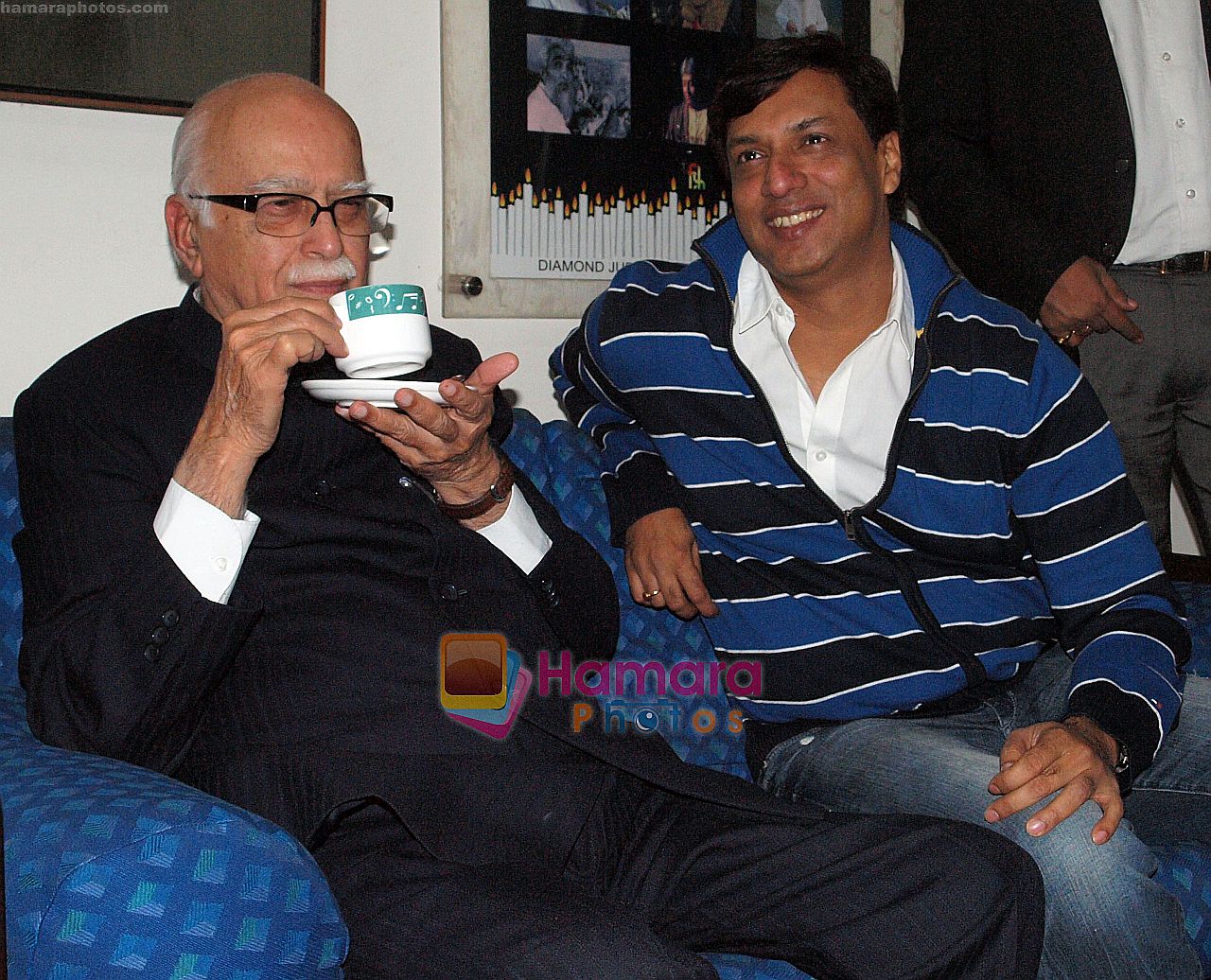 SHRI L.K. ADVANI AND MADHUR BHANDARKAR at the SPECIAL SCREENING OF FILM DIL TOH BACCHA HAI JI on 3rd Feb 2011