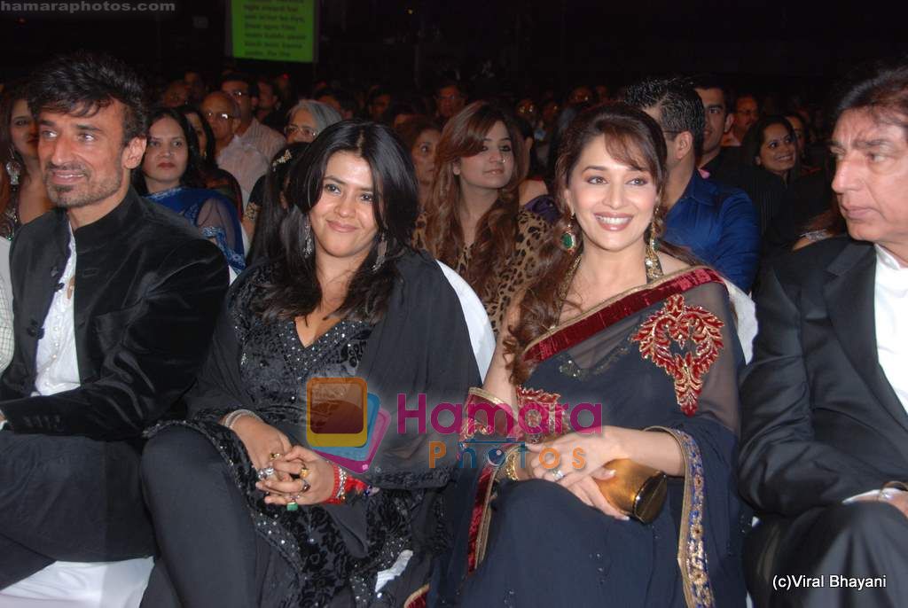 Ekta Kapoor, Madhuri Dixit at Stardust Awards 2011 in Mumbai on 6th Feb 2011 