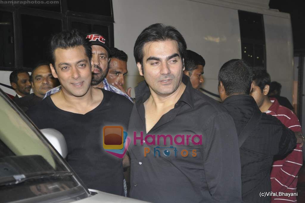 Salman Khan, Arbaaz Khan at Stardust Awards 2011 in Mumbai on 6th Feb 2011 