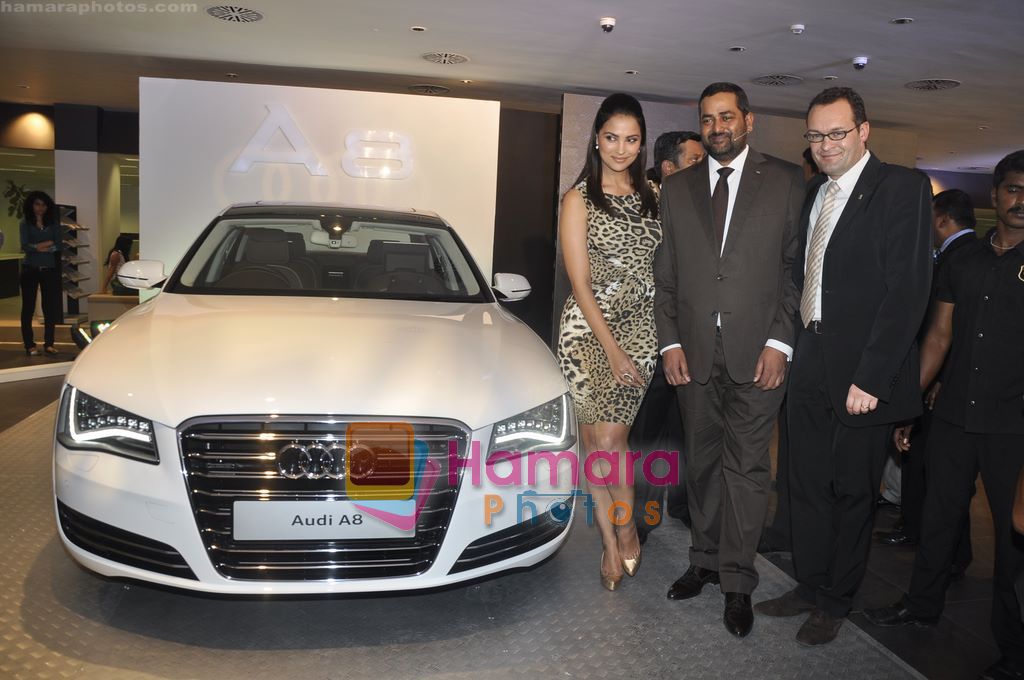 Lara Dutta unveils the new Audi A8 in Audi Showroom, Andheri, Mumbai on 8th Feb 2011 