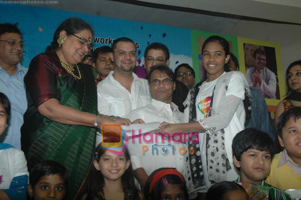 Kay Kay Menon, Usha Uthup at the launch of Usha Uthups music CD in ST Catherine's children home on 16th Feb 2011 