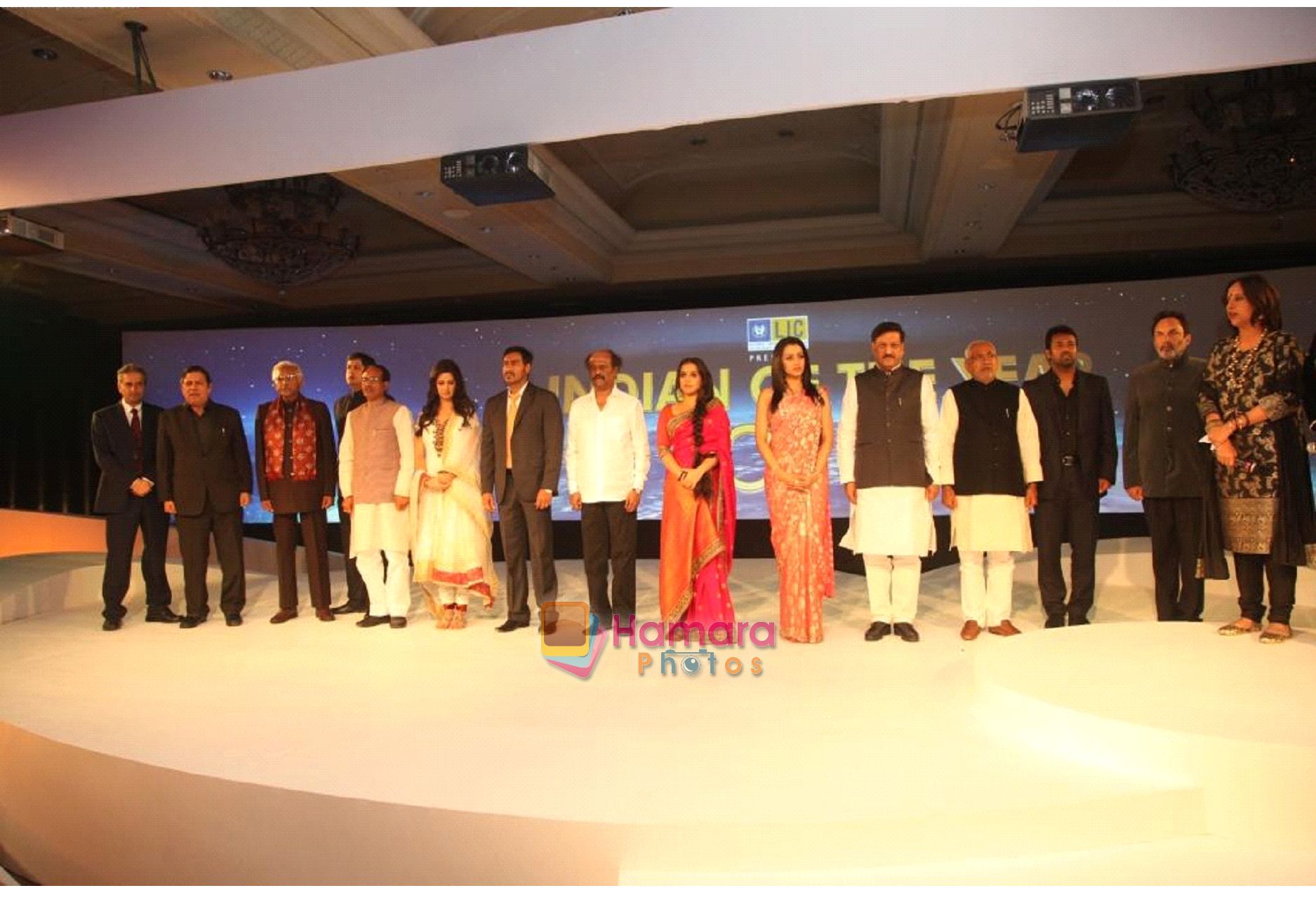 Ajay Devgn, Vidya Balan, Katrina Kaif, Rajnikant at NDTV Indian of the Year 2010 Awards 
