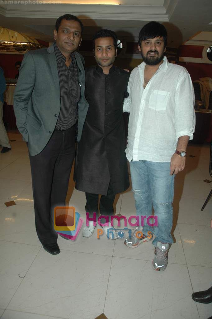 Sajid at the launch of Zakir Hussain Album The Legacy by Ustad Sultan Khan and his son Sabir Khan in Juhu on 21st Feb 2011 