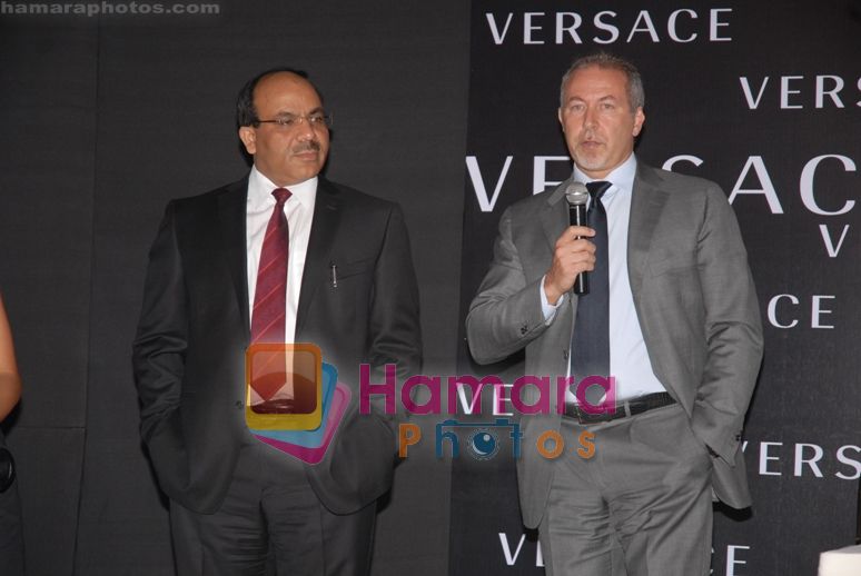 Mr. V.D. Wadhwa, CEO, Timex Group India and Mr. Paolo Marai, President and CEO, Vertime - Luxury Division of Timex Group  at Timex group Versace watch launch in Delhi,  India on 23rd Feb 2011