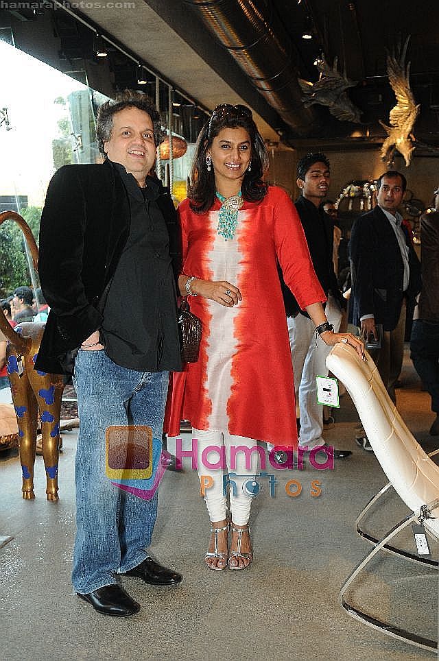 sandeep khosla& pinky reddy at the Launch of Suzanne Roshan's The Charcoal Project in Andheri, Mumbai on 27th Feb 2011