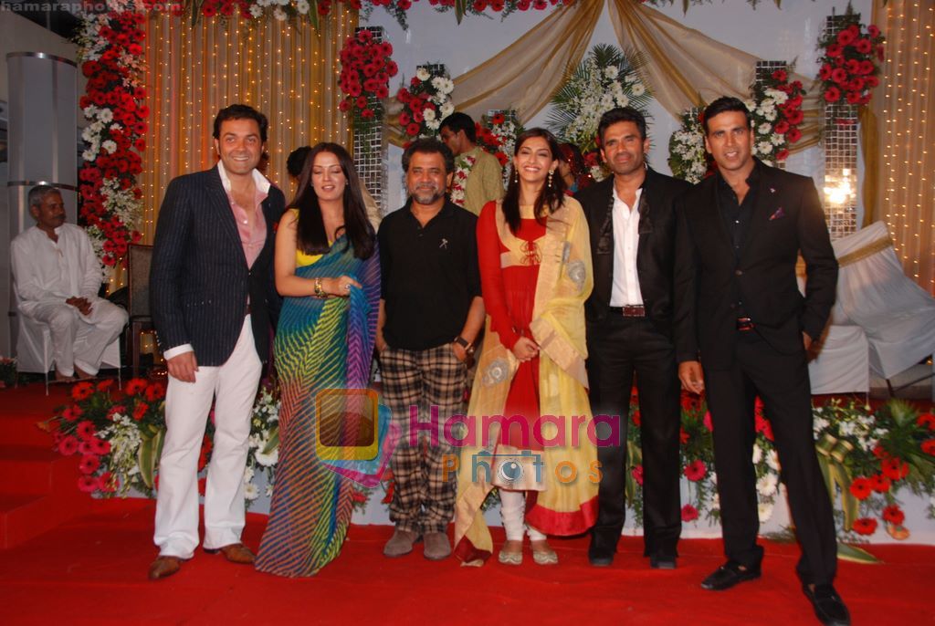 Akshay Kumar, Sonam Kapoor, Bobby Deol, Sunil Shetty, Celina Jaitley, Anees Bazmee promote Thankyou in  Madh Island, Mumbai on 11th March 2011 