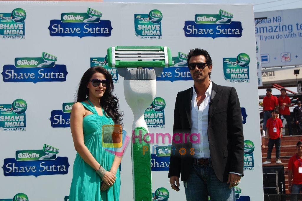 Arjun Rampal and Neha Dhupia lead Gillette Mach3 Turbo Sensitive's conduct Gillette Shave Sutra-1 on 12th March 2011 
