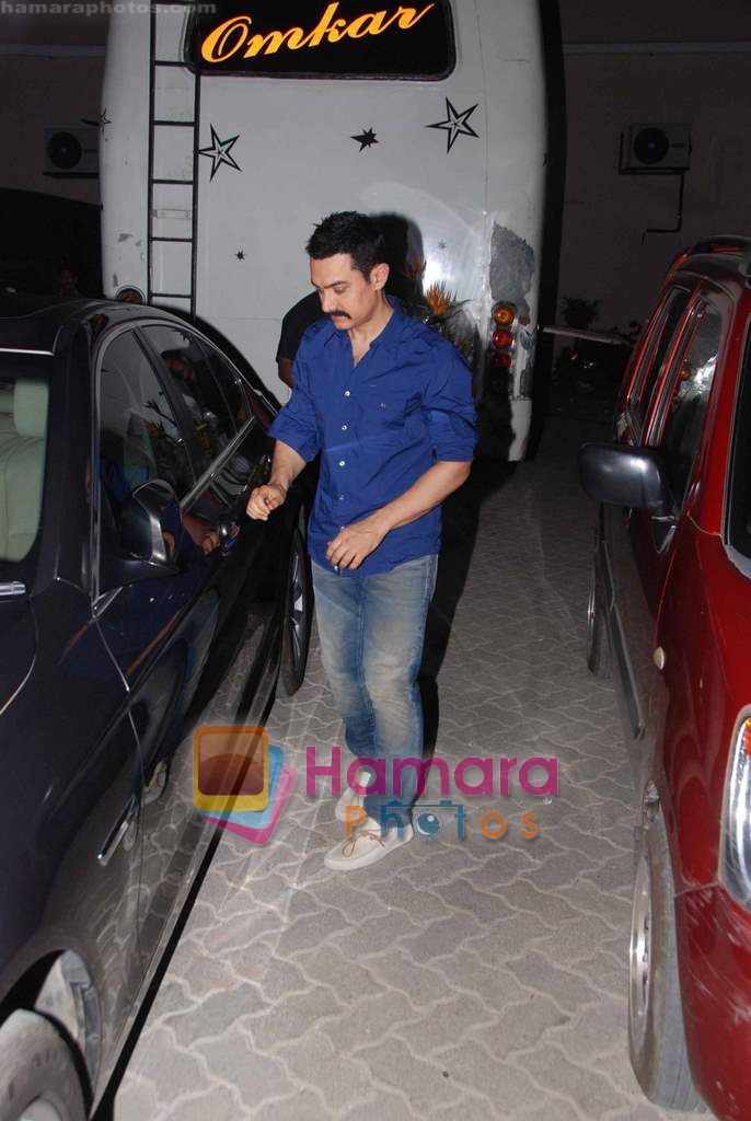 Aamir Khan snapped in Mehboob Studio on 13th March 2011 