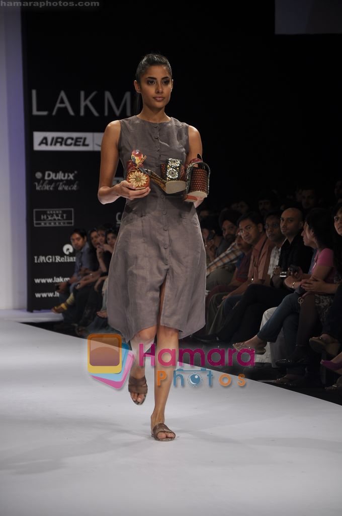 Model walk the ramp for Rohan Arora show at Lakme Fashion Week 2011 Day 5 in Grand Hyatt, Mumbai on 15th March 2011 