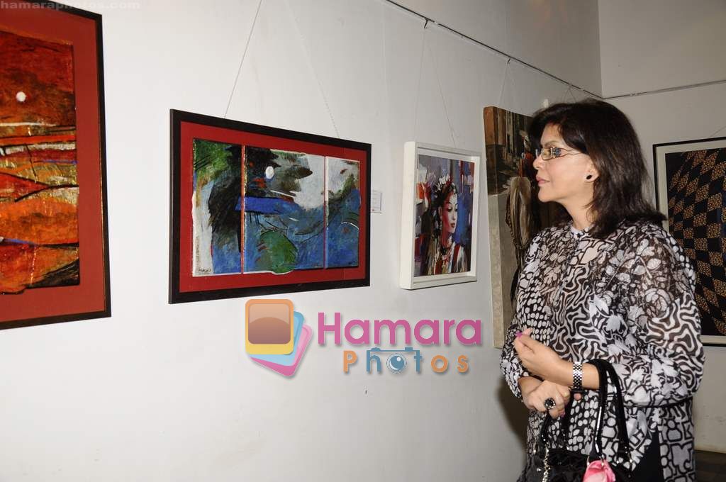 Zeenat Aman at India Fine Art Event in Kalaghoda on 18th March 2011 