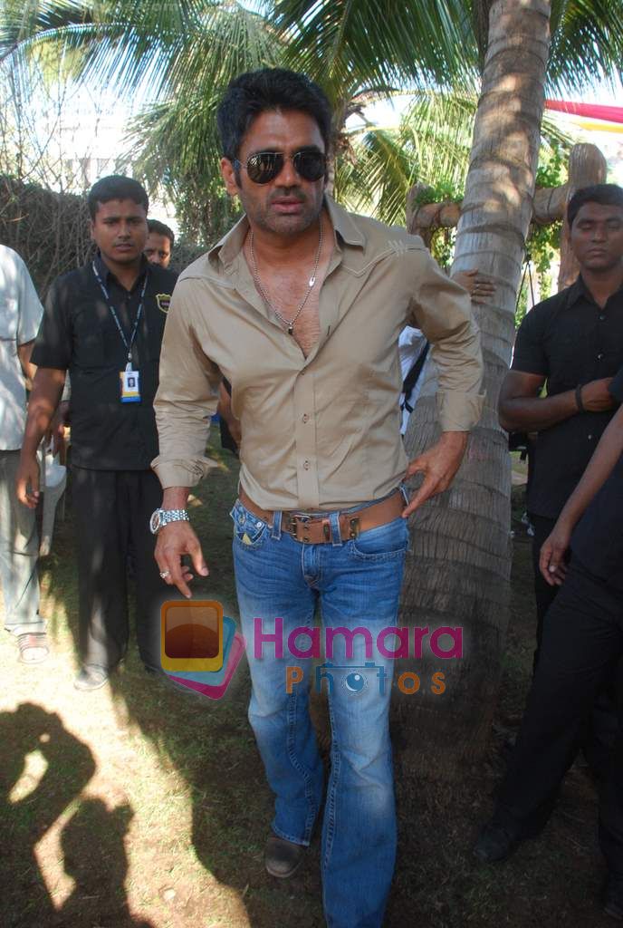 Sunil Shetty promote Thank You in Madh Island, Mumbai on 22nd March 2011 